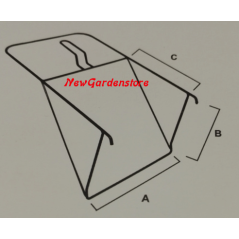 Cesto sacco raccolta rasaerba tosaerba SIGMA 42 46 IN LAMIERA ALKO | NewgardenParts.com