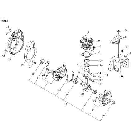 ECHO CRANKSHAFT KEY ECR10014212330 ORIGINAL | NewgardenParts.com