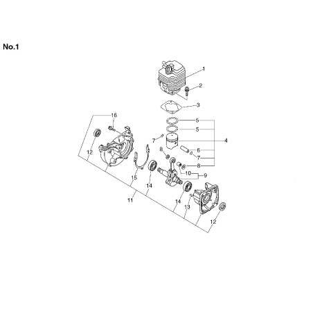 CYLINDRE ECHO ORIGINAL ECR10101106562 | NewgardenParts.com