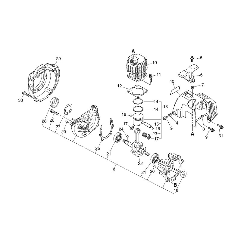 ORIGINAL ECHO FLYWHEEL CASE ECR10151146431
