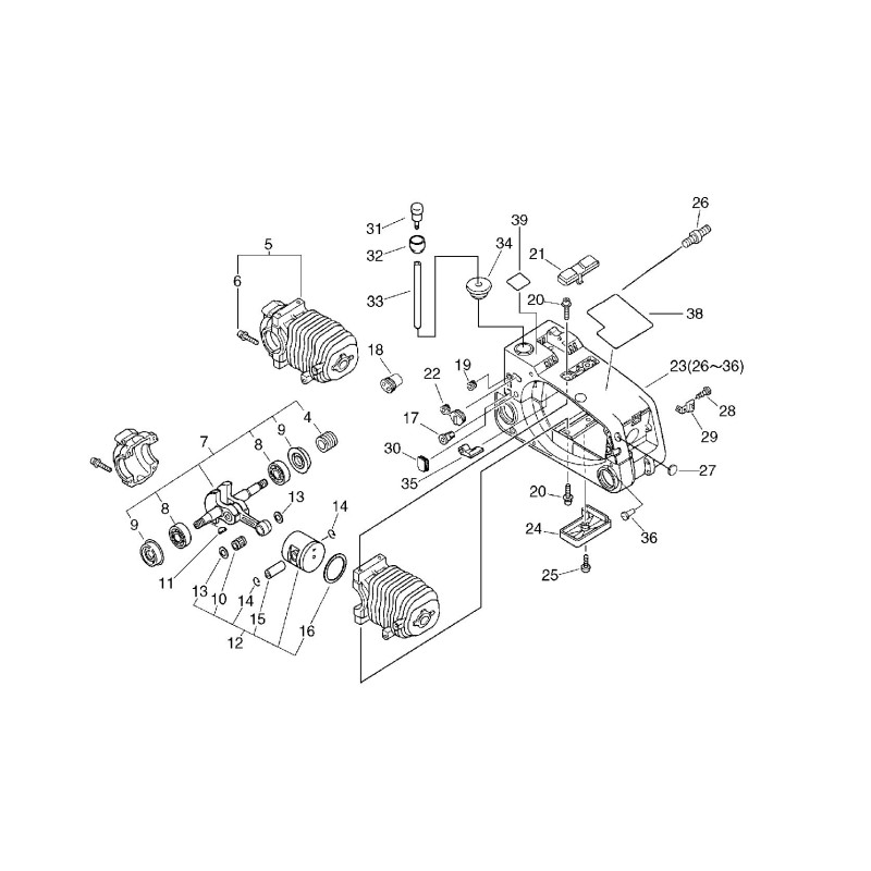 TAPA DE PLÁSTICO ORIGINAL ECHO ECR10402939130