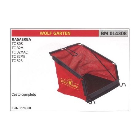 Cesto WOLF GARTEN rasaerba tosaerba tagliaerba TC 30S 32M 32MAC 014308 | NewgardenParts.com