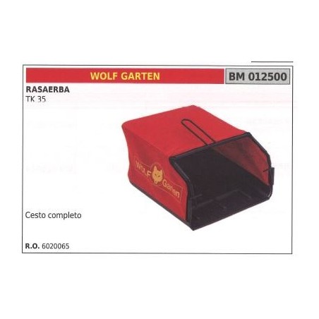 Cesto WOLF GARTEN rasaerba tosaerba tagliaerba TK 35 012500 | NewgardenParts.com