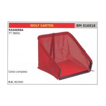 Cesto WOLF GARTEN rasaerba tosaerba tagliaerba TT 380DL 016918 | NewgardenParts.com