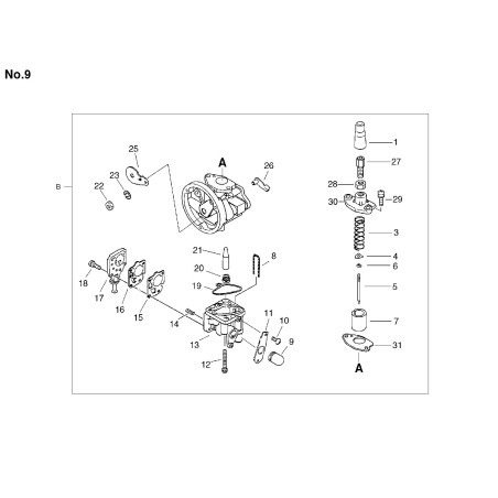 ORIGINAL ECHO SPRING RETAINER ECR12411505510 | NewgardenParts.com