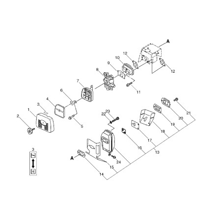 ISOLATOR GASKET ECR13001055930 ORIGINAL ECHO | NewgardenParts.com
