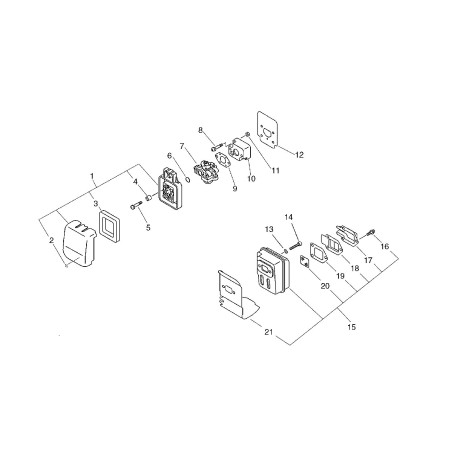 ORIGINAL ECHO COMPLETE AIR FILTER ECR13030020960 | NewgardenParts.com