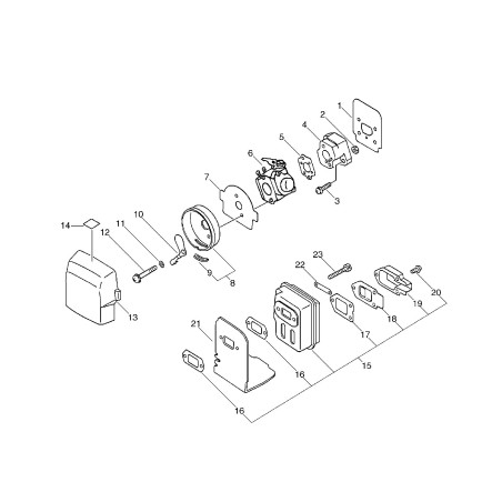 ORIGINAL ECHO AIR FILTER GRILLE ECR13031942030 | NewgardenParts.com