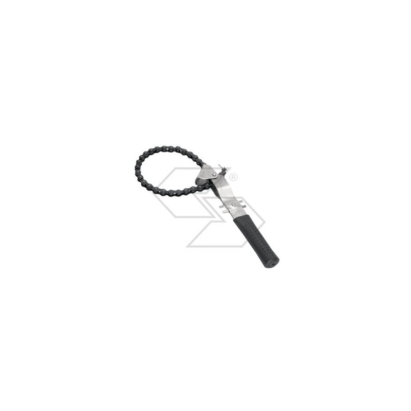 Chain spanner for screw-on filter in various sizes