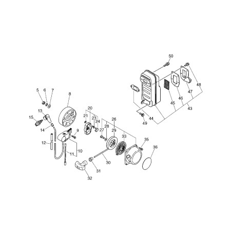ECHO SILENCER SEAL ECR14586604261 ORIGINAL | NewgardenParts.com