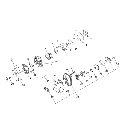 ECHO Schalldämpferabdeckung ECR14587605061 Original | NewgardenParts.com
