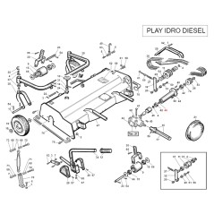 Albero supporto puleggia trattorino ORIGINALE GIANNI FERRARI 96024200002 | NewgardenParts.com