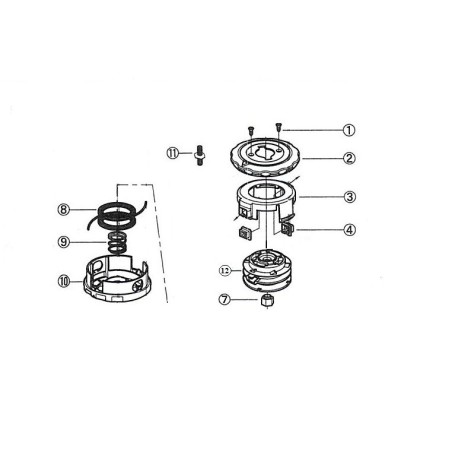 ORIGINAL ECHO W5 ECR1692 HEAD SPRING | NewgardenParts.com