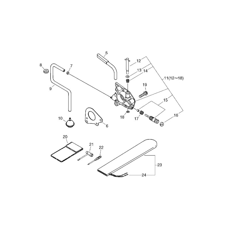 ORIGINAL ECHO PUMP PLATE ECR17531038330