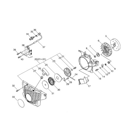 ORIGINAL ECHO STARTER SPRING ECR17722002834 | NewgardenParts.com