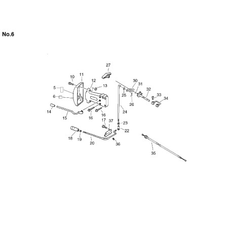 ORIGINAL ECHO THROTTLE CABLE *T.I.04-251 ECR17800105510 | NewgardenParts.com