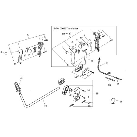 ORIGINAL ECHO THROTTLE CABLE *T.I.03-129 ECR17800154531 | NewgardenParts.com