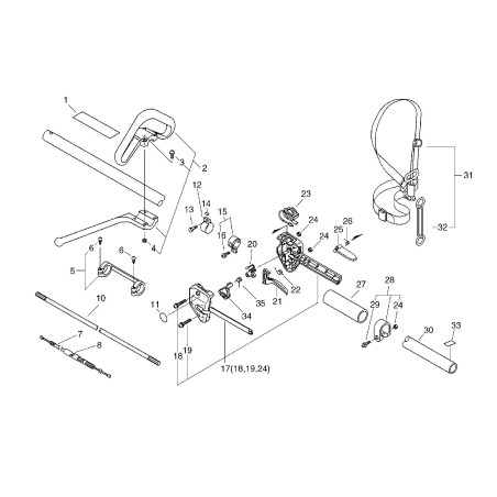 ORIGINAL ECHO THROTTLE CABLE ECR17800264730 | NewgardenParts.com