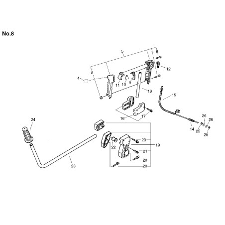 ECHO ACC. STOP SPRING *T.I.01-051 ECR17801335631 ORIGINAL | NewgardenParts.com