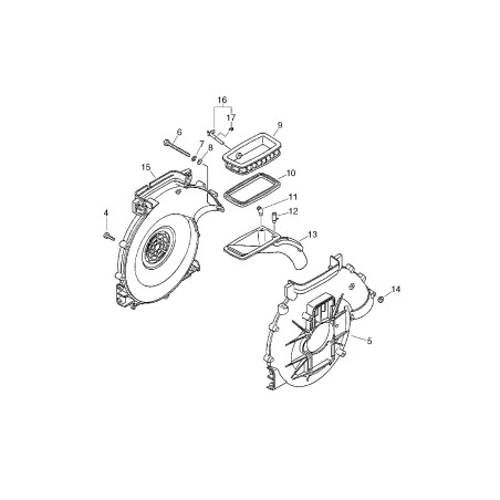 ORIGINAL ECHO FAN COVER ECR20010507711 | NewgardenParts.com
