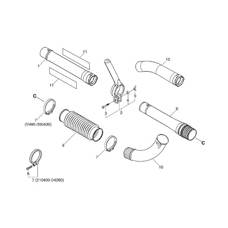 ORIGINAL ECHO ECR21040004260 CABLE TIE | NewgardenParts.com