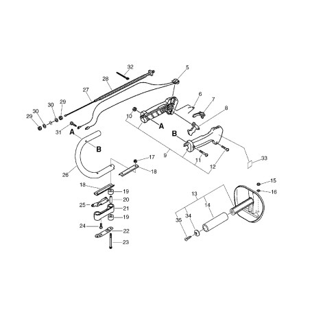 ORIGINAL ECHO HANDLE HOLDER ECR35121707361 | NewgardenParts.com