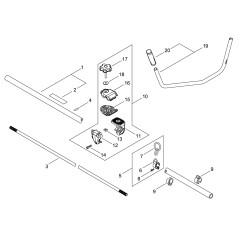ORIGINAL ECHO LEFT HANDLE SUPPORT ECR35131352930 | NewgardenParts.com