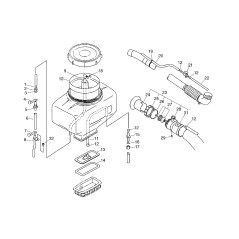 DADO RACCORDO TUBO ECR36301900310 ORIGINALE ECHO