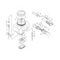 DADO RACCORDO TUBO ECR36301900310 ORIGINALE ECHO