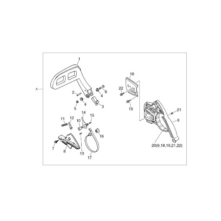 BRAKE LEVER ECR43310560030 ORIGINAL ECHO | NewgardenParts.com