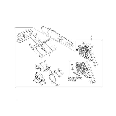 BRAKE SPRING ECR43312238130 ORIGINAL ECHO | NewgardenParts.com