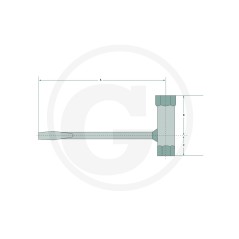 Chiave combinata per smontaggio candele di accensione AC 10x19 37270631