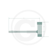 Combination spanner for AC 11x19 spark plug removal 37270629