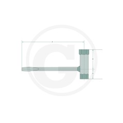 Chiave combinata per smontaggio candele di accensione AC 13x16 37270251