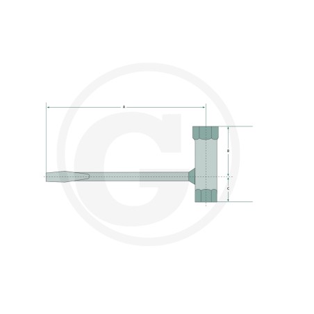 Chiave combinata per smontaggio candele di accensione AC 13x19 37270248