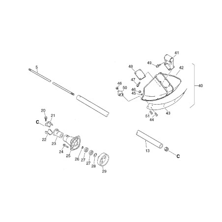 ECHO ORIGINAL ECR61001106230 TRANSMISSION ROD | NewgardenParts.com