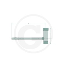 Chiave combinata per smontaggio candele di accensione AC 13x19 37270632