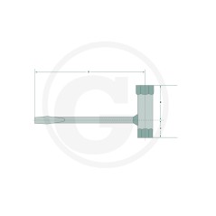 Chiave combinata per smontaggio candele di accensione AC 13x19 37270633