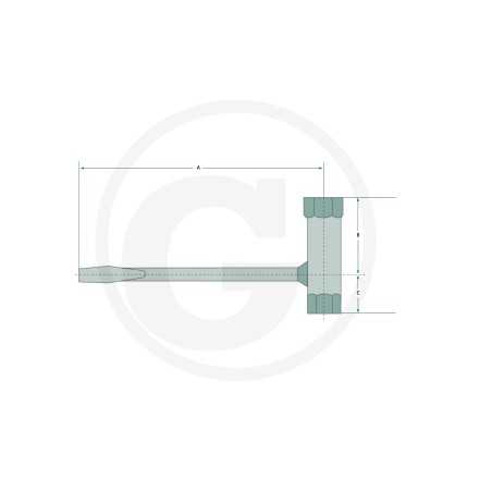 Combination spanner for removing AC 17x21 spark plugs 37270627