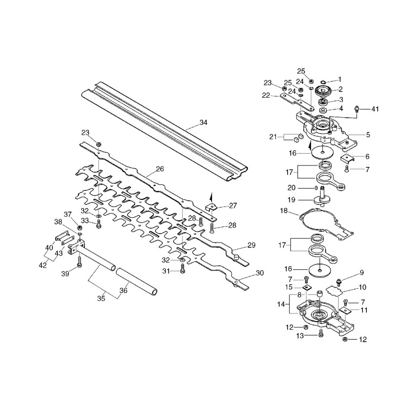 LOWER CONNECTING ROD CRANKCASE ECR61040954031 ORIGINAL ECHO