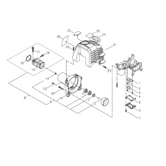 FAN COVER COMPL. ECR6851231010 ORIGINAL ECHO | NewgardenParts.com