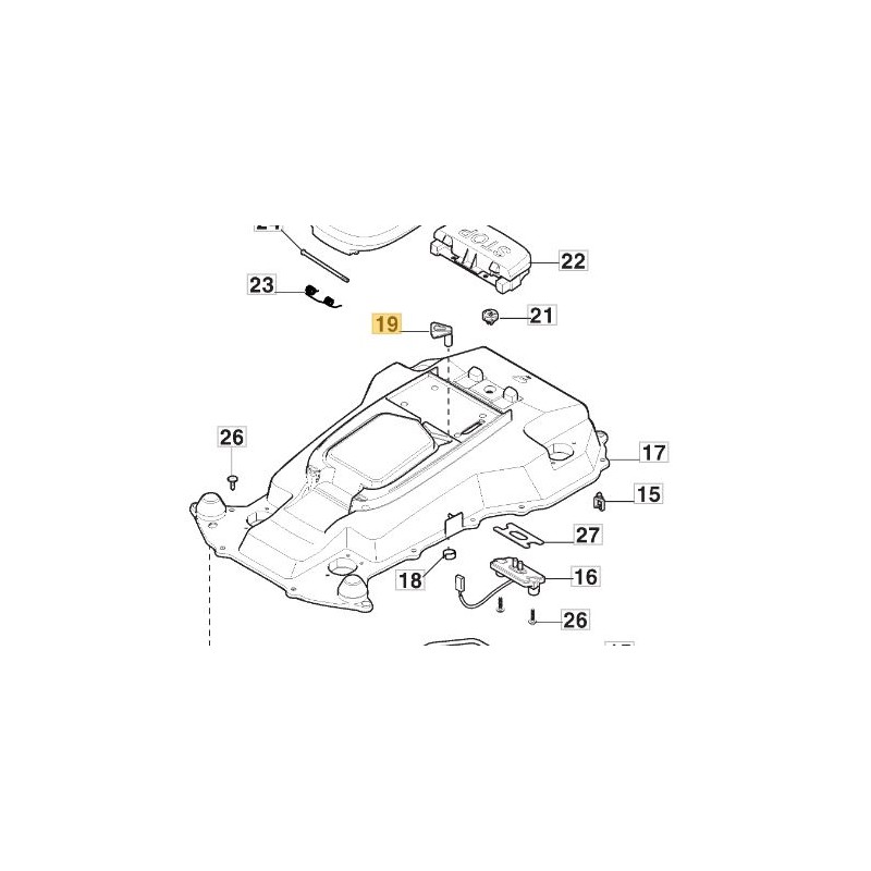 Llave de seguridad ORIGINAL STIGA robot cortacésped A1500 A3000 A5000 381100700/0