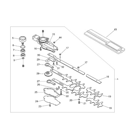 HOJA CM.54,5 ECR69701005360 ORIGINAL ECHO | NewgardenParts.com