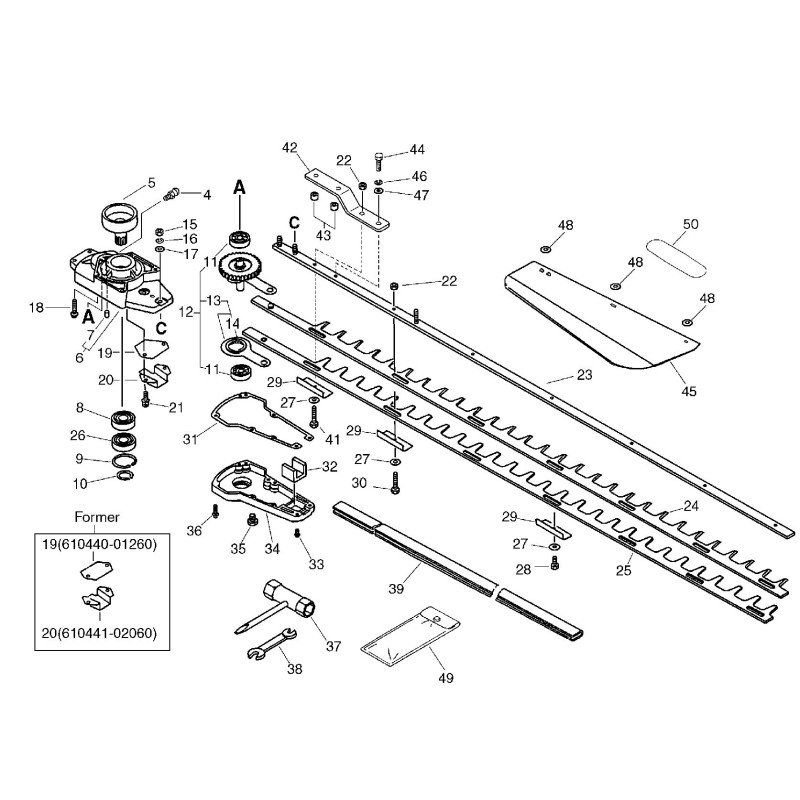 ORIGINAL ECHO BLADE BOLT ECR69911508960