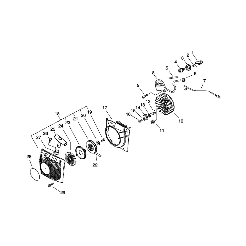 SCREW 3*16 ECR90029603016 ORIGINAL ECHO
