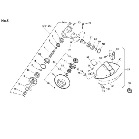 LEFT NUT N-10 ECR90051100010 ORIGINAL ECHO | NewgardenParts.com