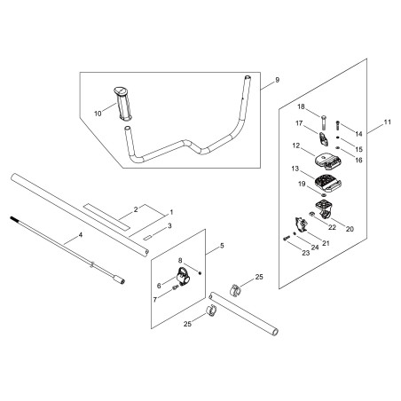 NUT -08- (SQUARE) ECR90056550008 ORIGINAL ECHO | NewgardenParts.com