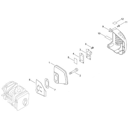 ECHO MUFFLER BOLT ECR9110705045 ORIGINAL | NewgardenParts.com