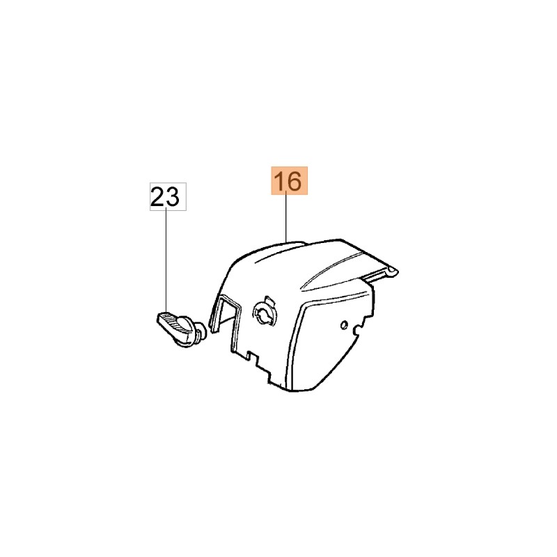Genuine Oleo-Mac 940 936 940C Chainsaw Air Filter Cover Part No. 50050037