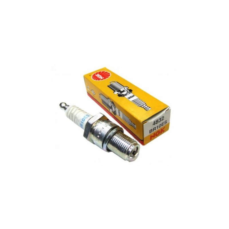 NGK BR10ES 4832 spark plug, 20.8 mm hex, lawnmower, brush cutter